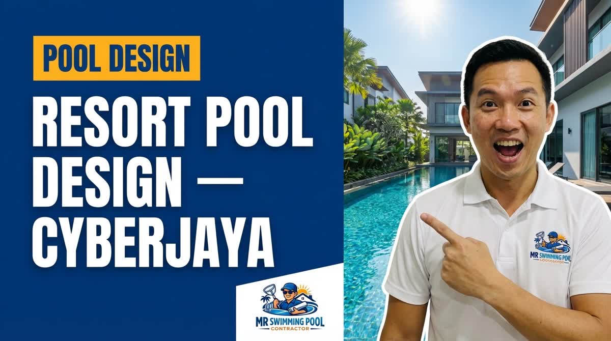 Resort pool design in Cyberia, Cyberjaya