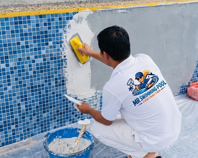 Pool regrouting in Puchong